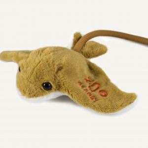Plush ray with Zoo de Granby logo - small