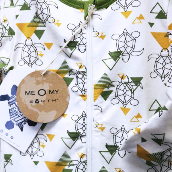 Pyjama pour bébé - recyclé - Zoo de Granby - motif tortues de mer