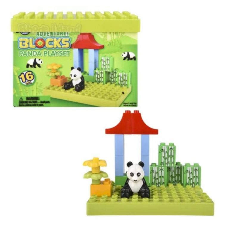 16piece building blocks geant panda Boutique du Zoo de Granby